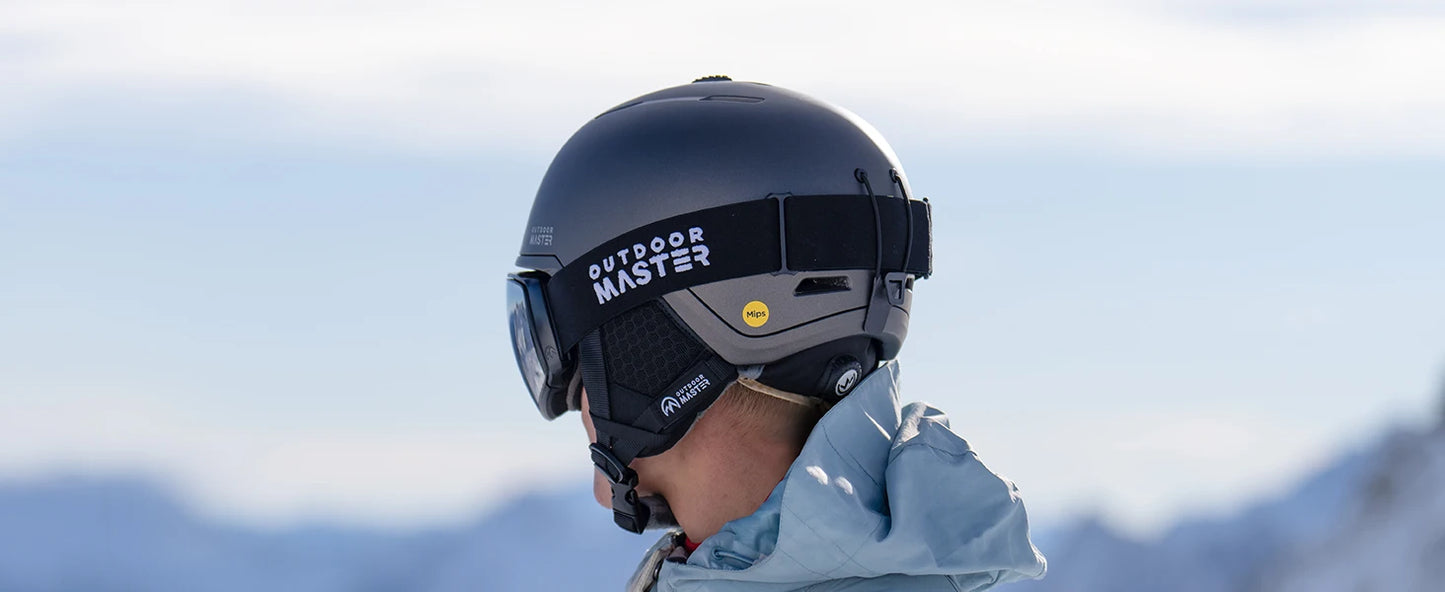 OutdoorMaster Ski Snowboard Helmet - MIPS,Adjustable 8 Vents, PC Shell EPS Foam Safety Winter Sports Gear