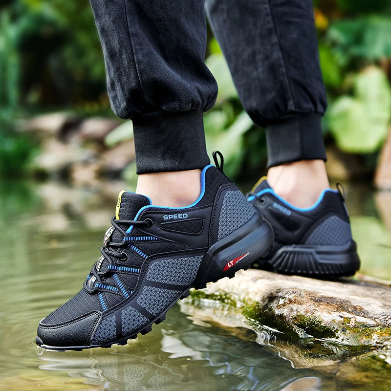 Men Women Waterproof Hiking Shoes Outdoor Camping Trainers Mountain Climbing Trekking Sneakers Walking Hunting Tactical Boots