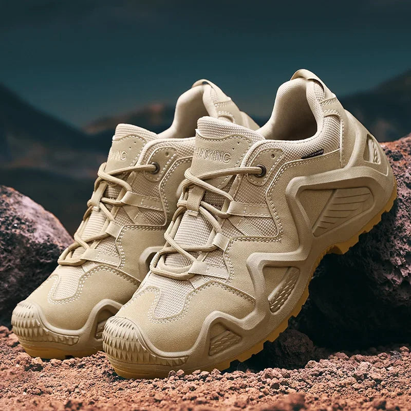 Outdoor Mens Combat Tactical Desert Boots Male Field Hunting Hiking Climbing Training Waterproof Sports Shoes