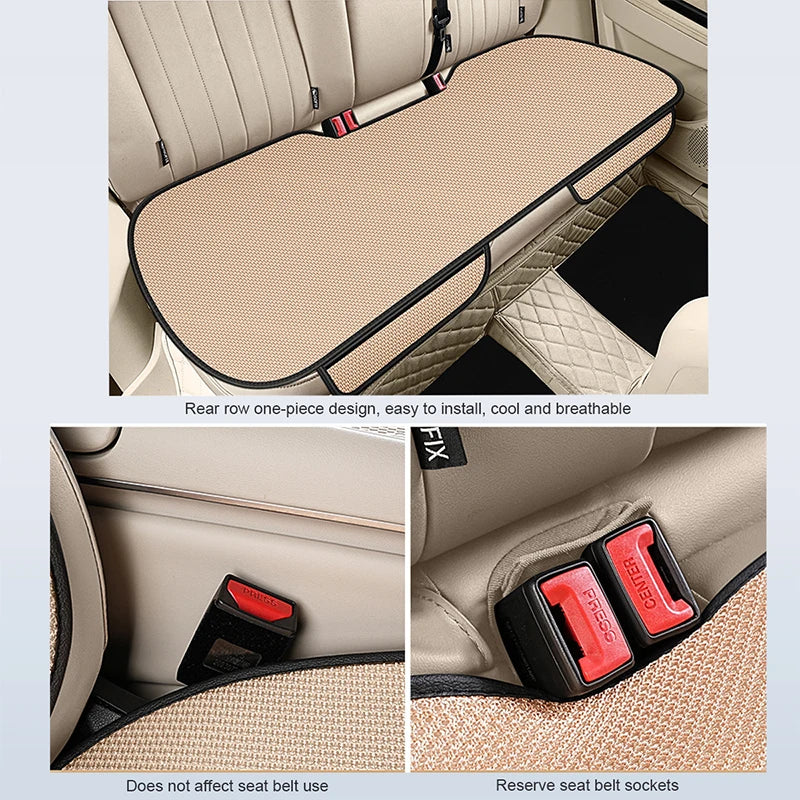 Summer Cool Car Seat Cover Cool Breathable Fabric Car Front Seat Cushion/Rear Seat Cushion/Three -piece