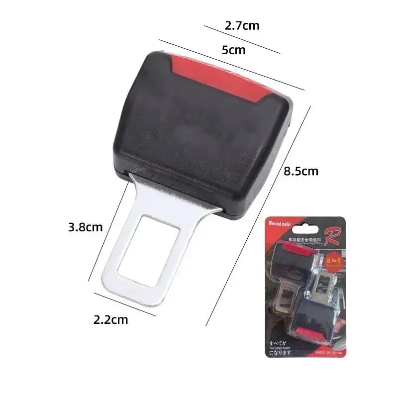 2pcs Car Safety Belt Buckle Extension Clip Thick Socket Two Piece Car Extender Seat Belt Padding Extension Buckle Plug Buckle