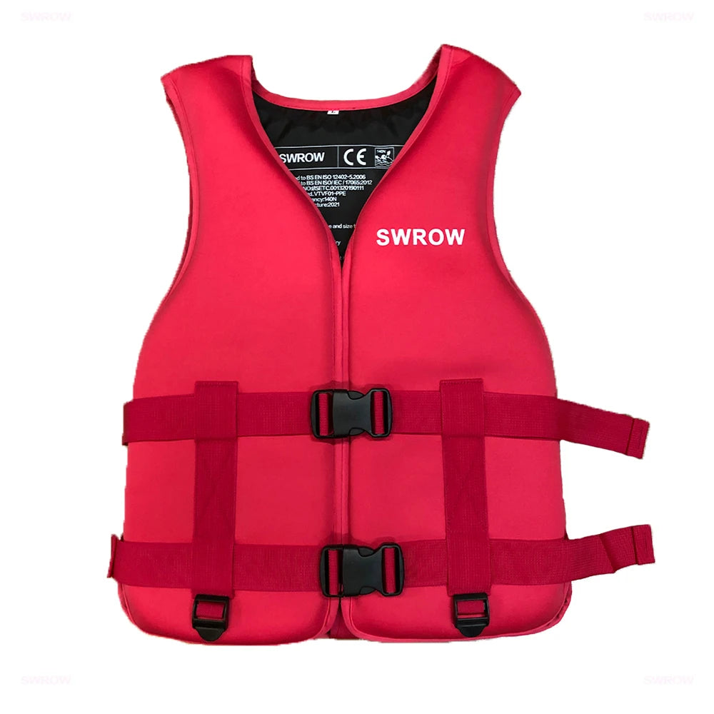 New Life Jacket Neoprene Safety Life Vest Water Sports Fishing Kayaking Boating Swimming Drifting Safety Vest for Adult Children