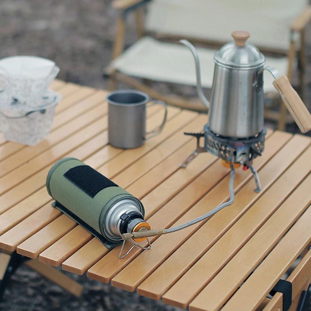 Butane Adapter With Bracket Outdoor Butane Gas Conversion Joint Camping Stove Adapter Screw Valve Output Nozzle Bottle Adapter