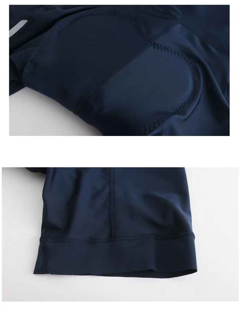 Rsantce 2 Pockets 2024 Men Cycling Bib Shorts Long Travel Italy Pad 6 Hours Highly Reflective Bike Mtb Bicycle Pants Clothing