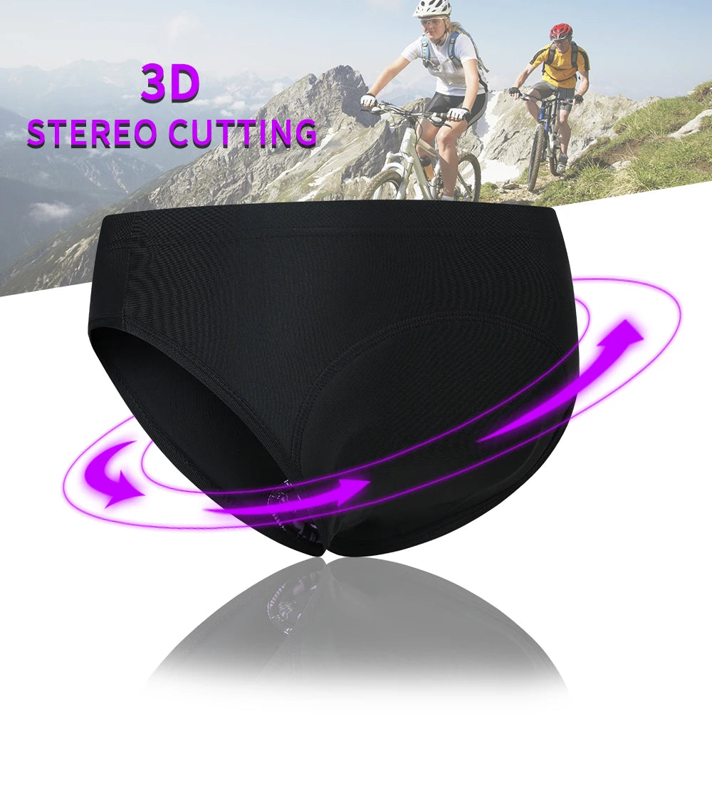 WOSAWE Women Cycling Underwear 3D Padded Shockproof Mountain MTB Bicycle Shorts Riding Bike Sport Underwear Tights Shorts