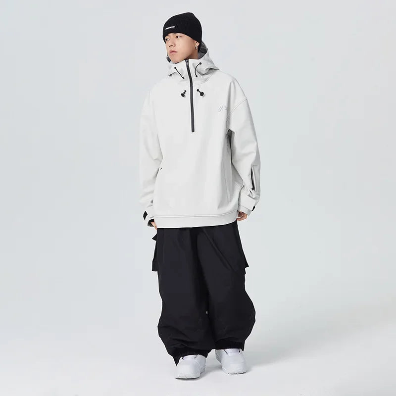 New Couple's Skiing Jackets 2025 Winter Warm Snow Clothes Pro Windproof Woman Ski Sport Hoodies Man Outdoor Snowboard Tracksuit