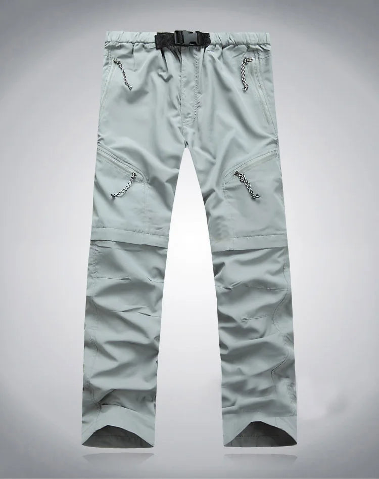Quick Dry Waterproof Detachable Shorts Cargo Trousers for Men and Women