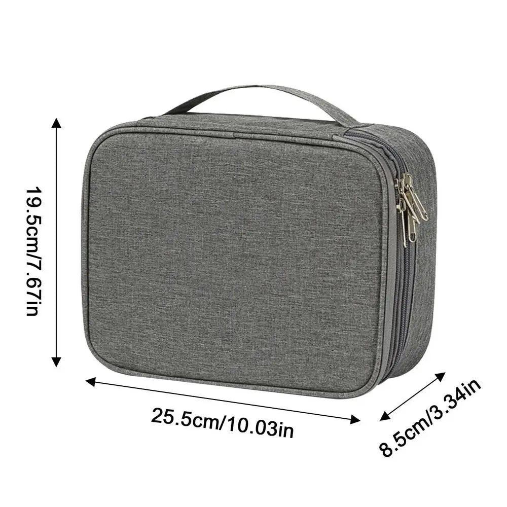 Electronics Organizer Travel Case Compact Waterproof Electronics Organizer Case Travel Essentials Cable Storage Bag For Mini