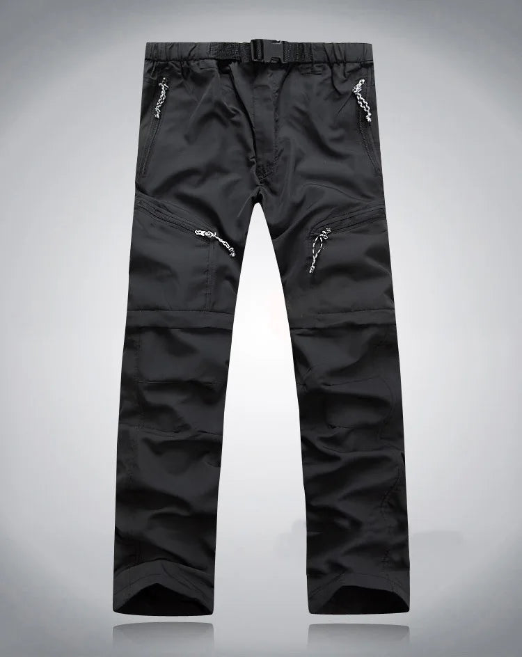 Quick Dry Waterproof Detachable Shorts Cargo Trousers for Men and Women