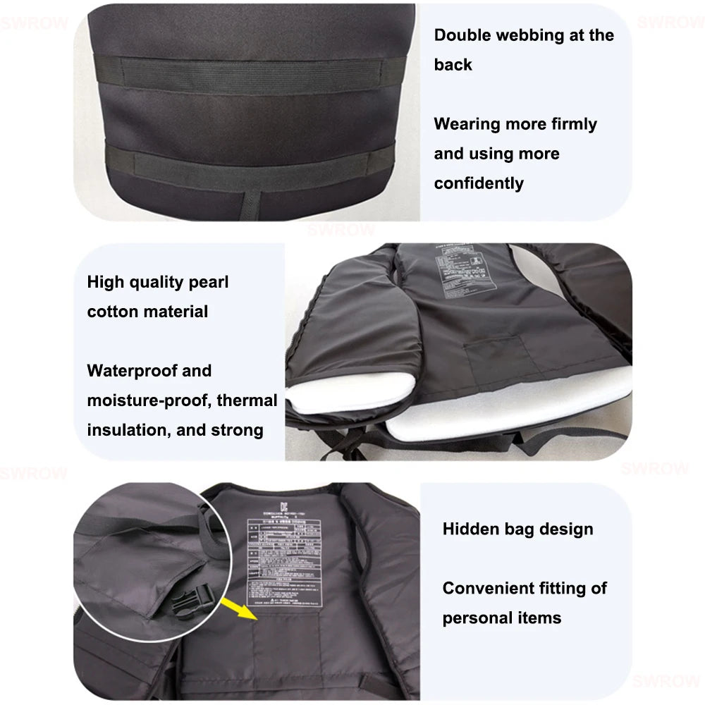 New Life Jacket Neoprene Safety Life Vest Water Sports Fishing Kayaking Boating Swimming Drifting Safety Vest for Adult Children