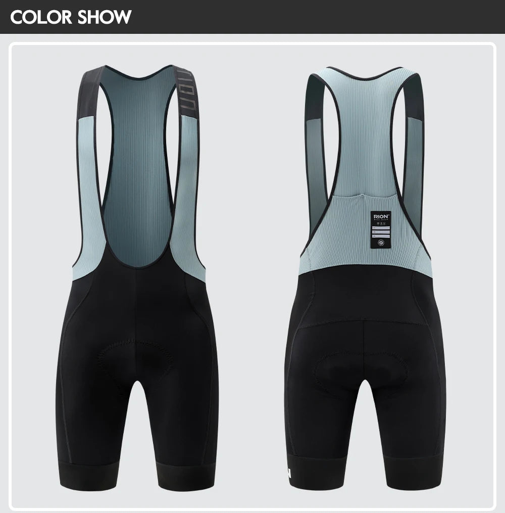 RION Cycling Bib Shorts Men Mountain Bike MTB Padded Tights Bicycle Clothes Pro Male Bibs Dolomiti 8H Long Distance Road Riding