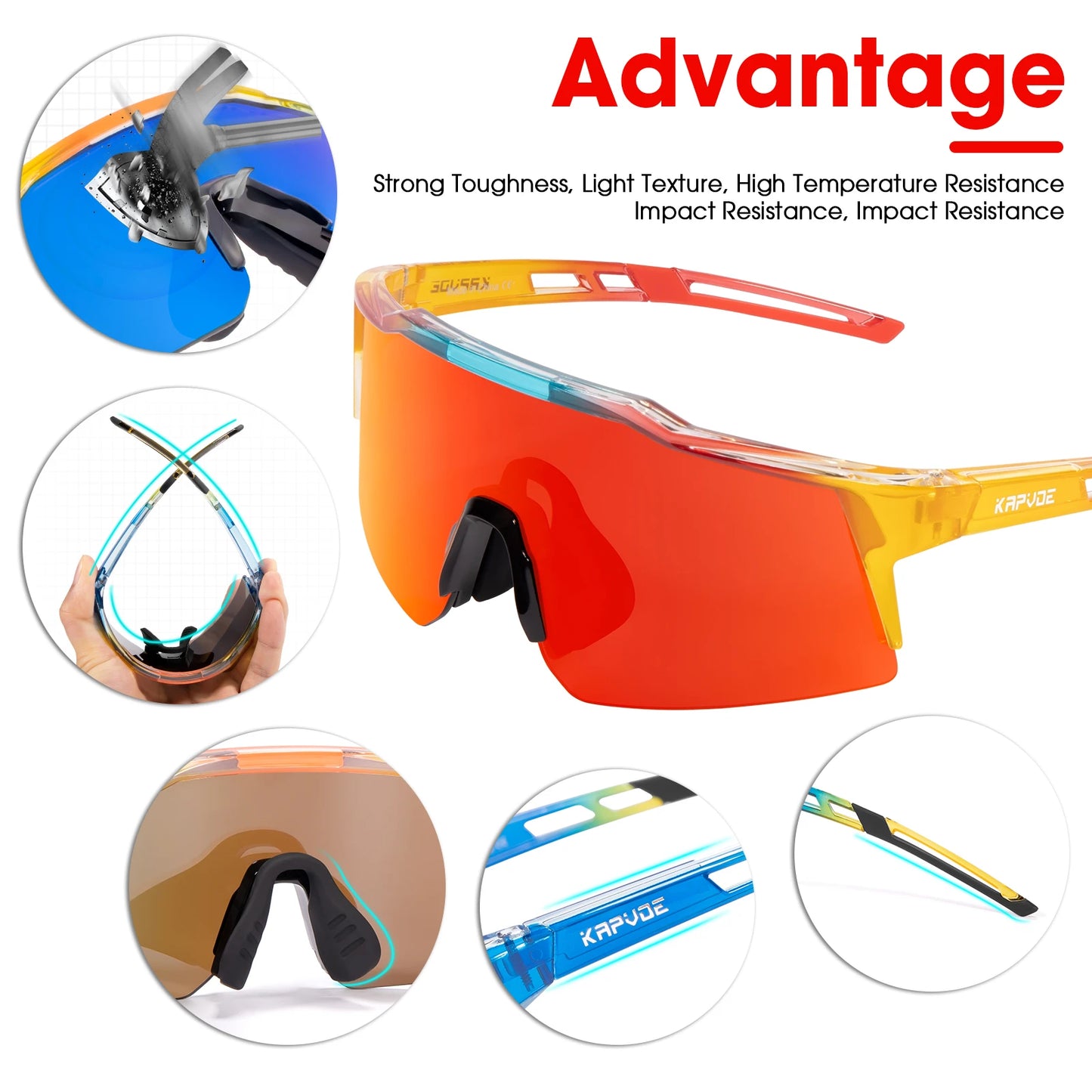 Fishing Sport Kids Bicycle Glasses UV400