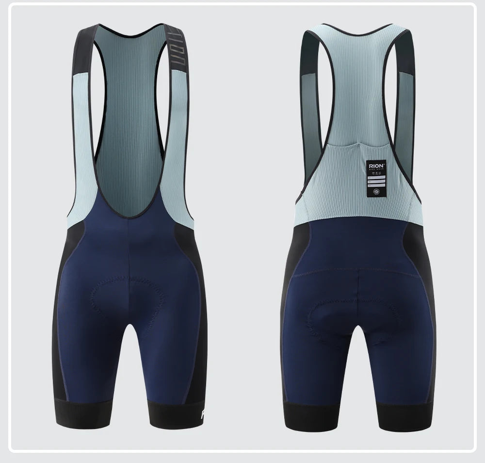 RION Cycling Bib Shorts Men Mountain Bike MTB Padded Tights Bicycle Clothes Pro Male Bibs Dolomiti 8H Long Distance Road Riding