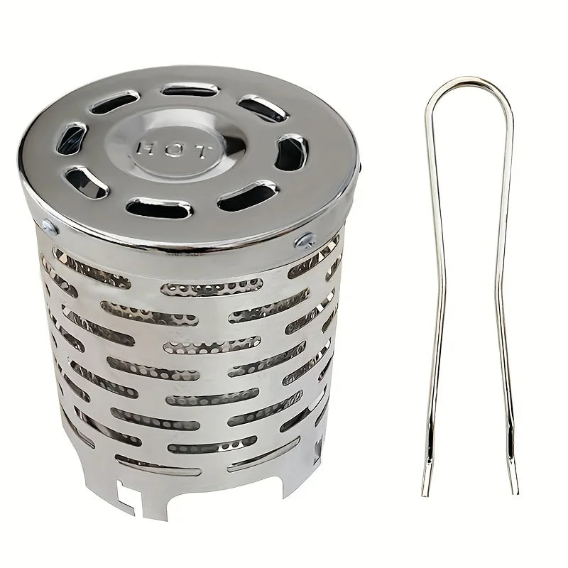 Stainless Steel Heating Cover Outdoor Camping Heating Stove Infrared Heater Camping Baking Stove Cassette Baking Stove
