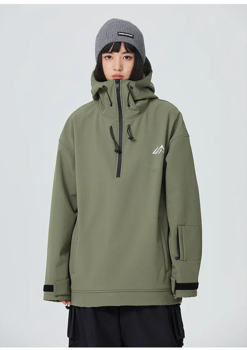Couple Winter Skiing Jacket 2025 New Warm Snow Clothes Woman Pro Windproof Ski Sport Hoodies Man Outdoor Snowboard Top Tracksuit