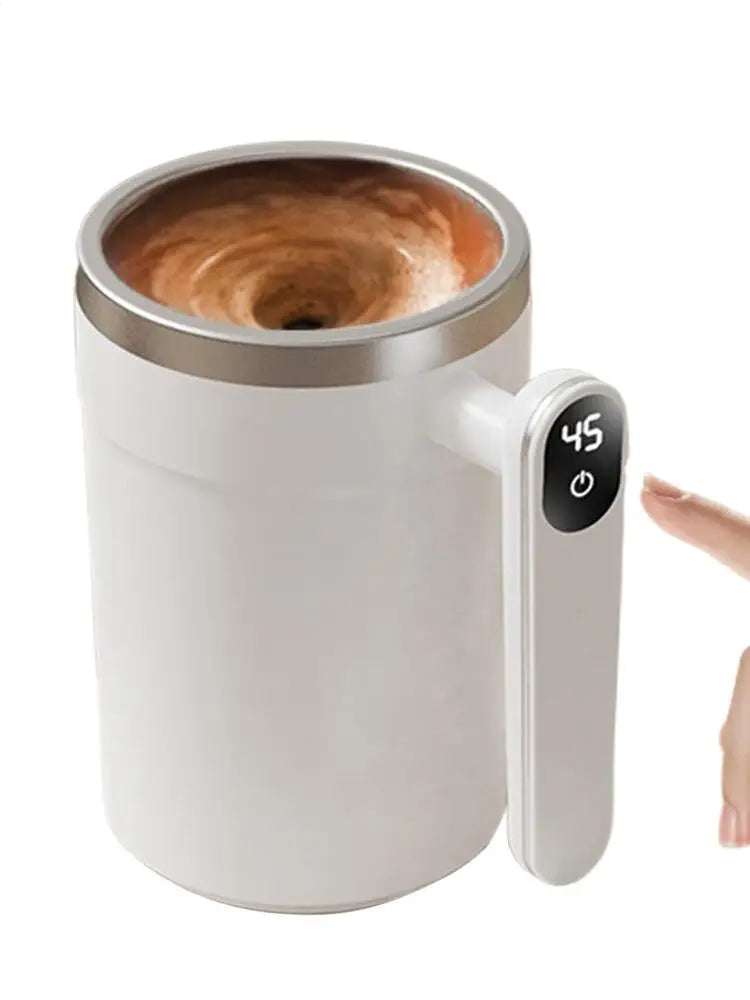 Automatic Stirring Cup Rechargeable Magnetic Mixer Electric Portable Coffee Mug Intelligent Coffee Mug Stainless Steel Coffee Mu