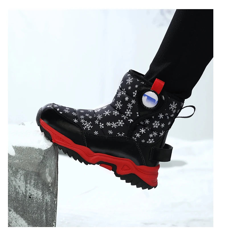 Hot Sell Girls Boots Children Snow Boots For Boys Fashion Sneakers Winter Kids Warm Snow Boots Sport Fashion Leather Shoes