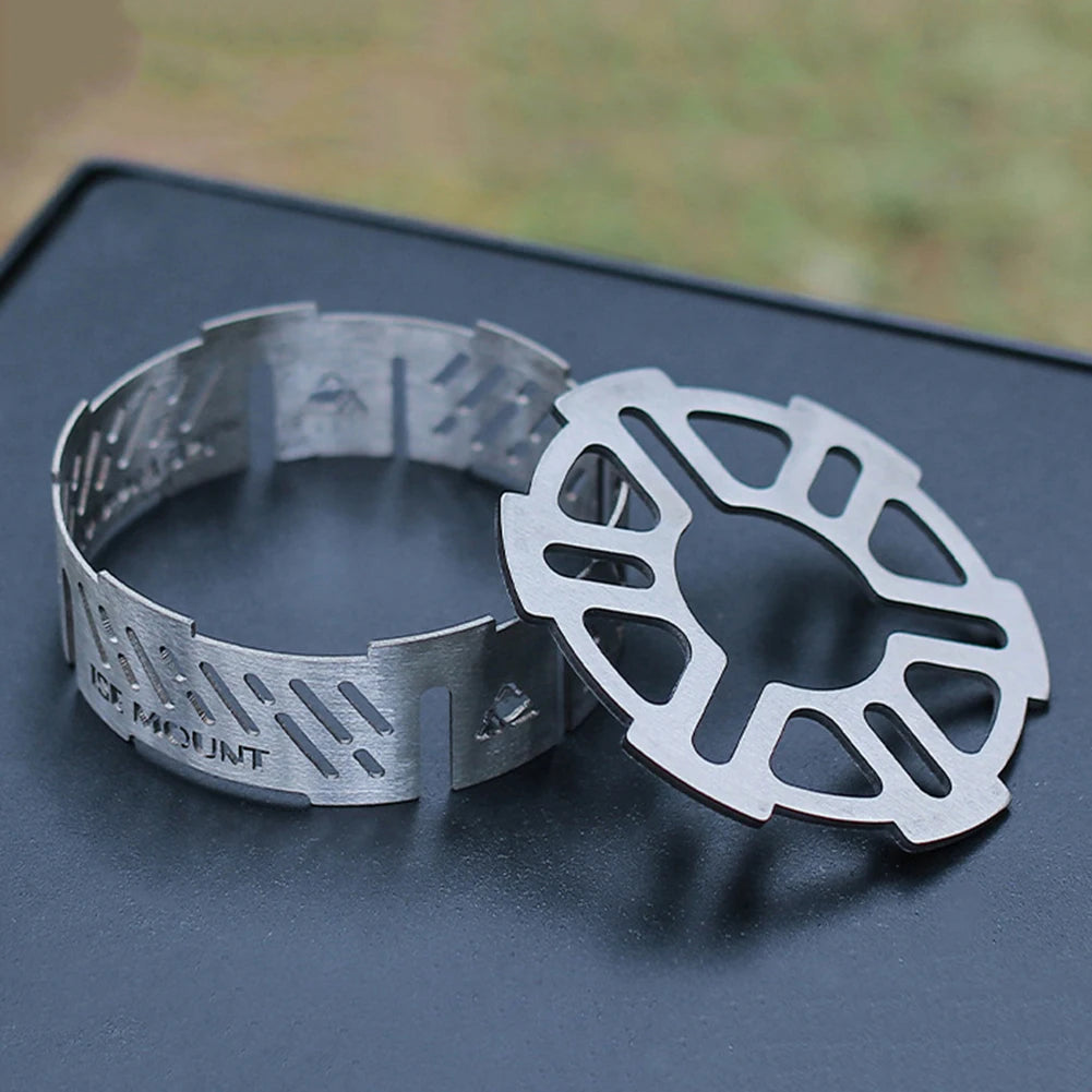 Mini Wind Shield Camping Stoves Windproof Ring S/L Stainless Steel Gas Picnic Cookers Outdoor Wind Deflectors Stove Windshield