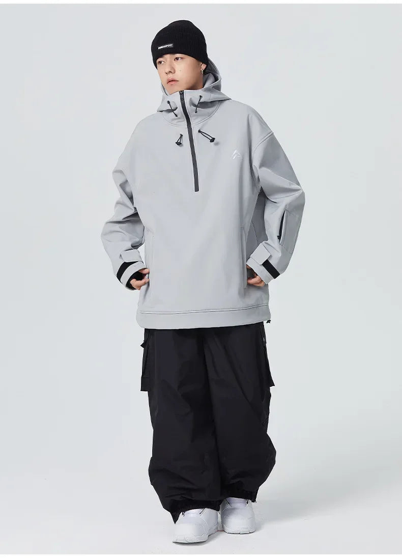 Outdoor Sport Snow Pants 2025 New Women Waterproof Ski Overalls Man Loose Skiing Pants Winter Pro Warm Windproof Couple Trousers