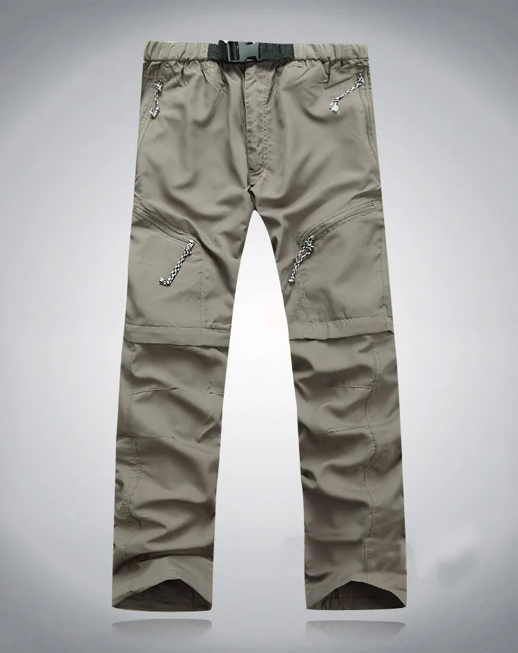 Quick Dry Waterproof Detachable Shorts Cargo Trousers for Men and Women