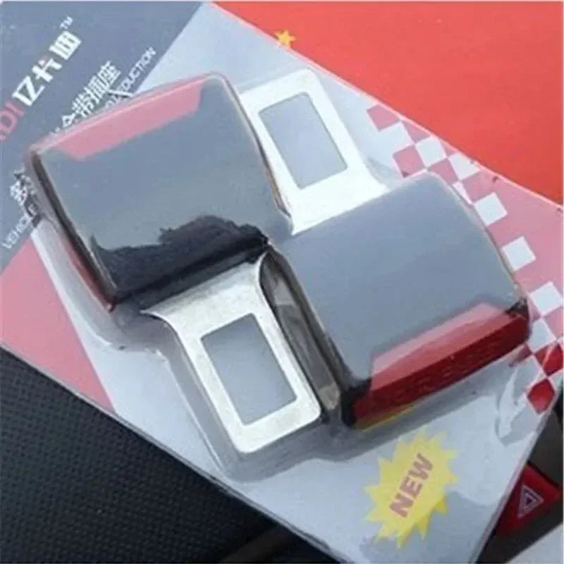 2pcs Car Safety Belt Buckle Extension Clip Thick Socket Two Piece Car Extender Seat Belt Padding Extension Buckle Plug Buckle