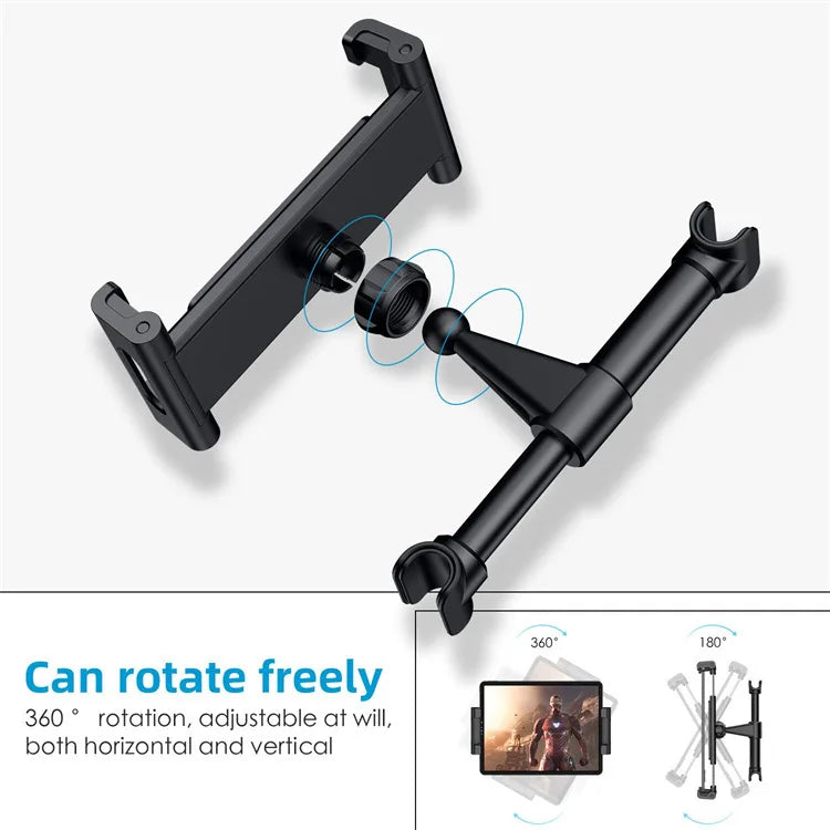 Car Rear Seat Bracket Car mobile phone holder Car rear headrest bracket Snap on flat bracket Automotive interior modification
