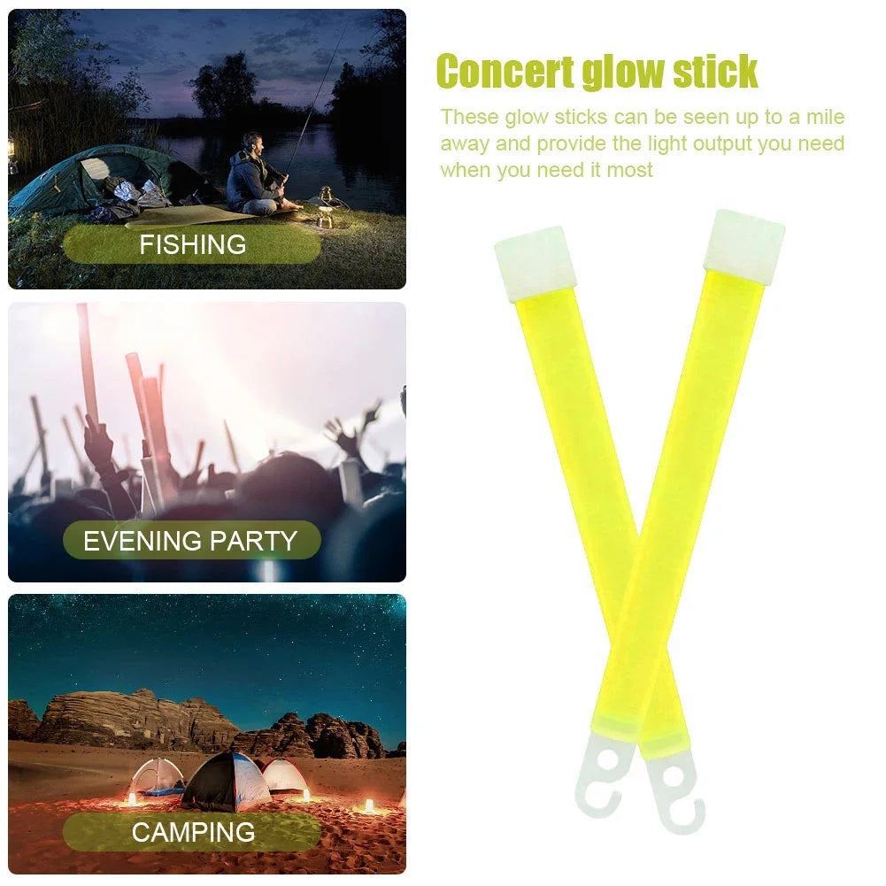 6 Inch Survival Kit Military Glow Light Sticks Walking and Hiking Camping SOS Gear Outdoor Military Equipment Camping Supplies