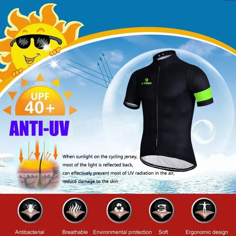 X-TIGER Cycling Jersey MTB Bicycle Bike Clothes Maillot Roupa Ropa De Ciclismo Hombre Verano Cycling Clothing