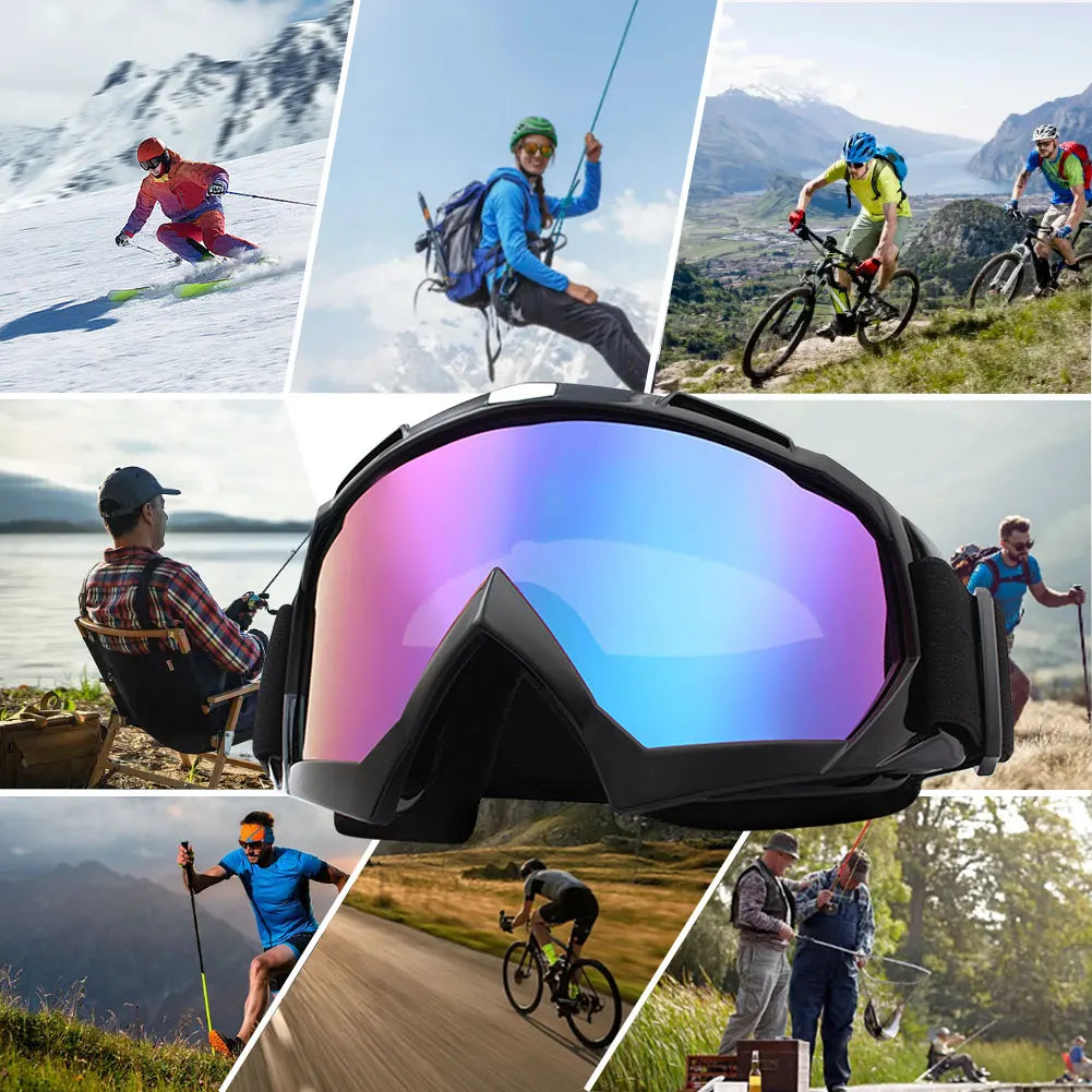 Ski Goggles Anti-Fog Mountain Ski Goggles Snow Snowboard Glass Snowmobile Eyewear Winter Outdoor Sport Ski Cycling Accessories