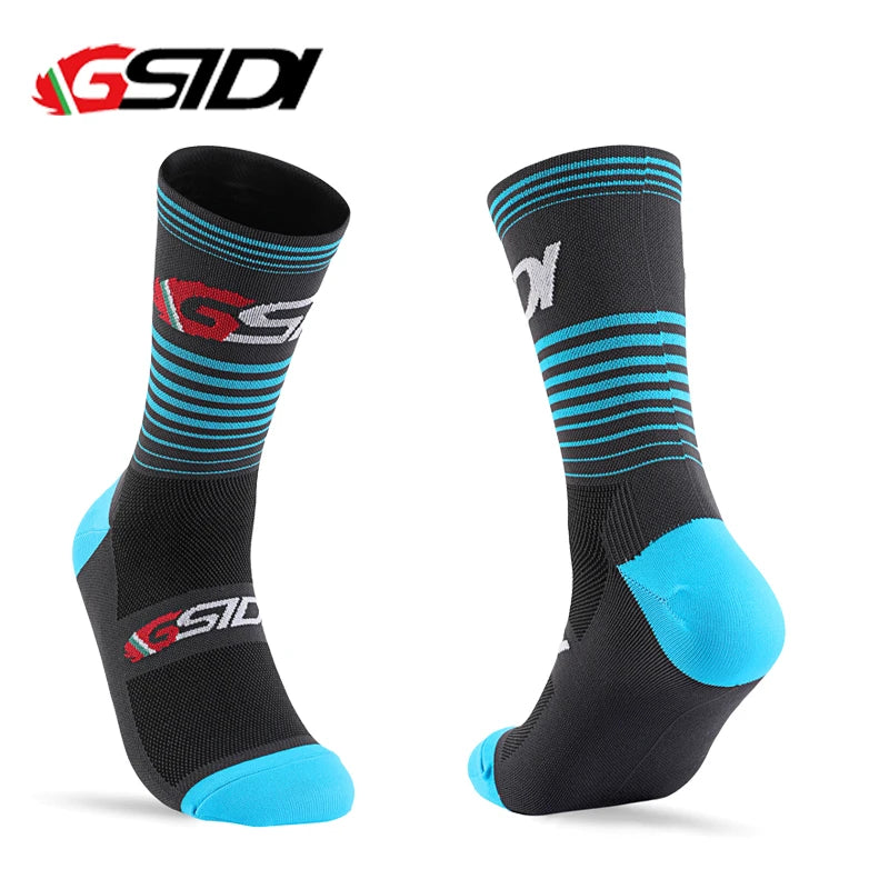 Gsidi New Cycling Socks High Quality Compression Men Bike Outdoor Women Running Professional Sports Running