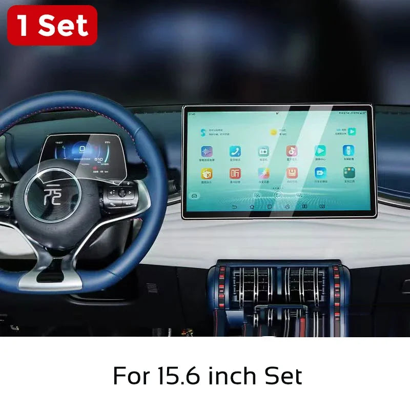 Tempered Glass Film Screen Protector for BYD Atto 3 Yuan Plus 2022-2024 Instrument Navigation Protective Cover Car Accessories