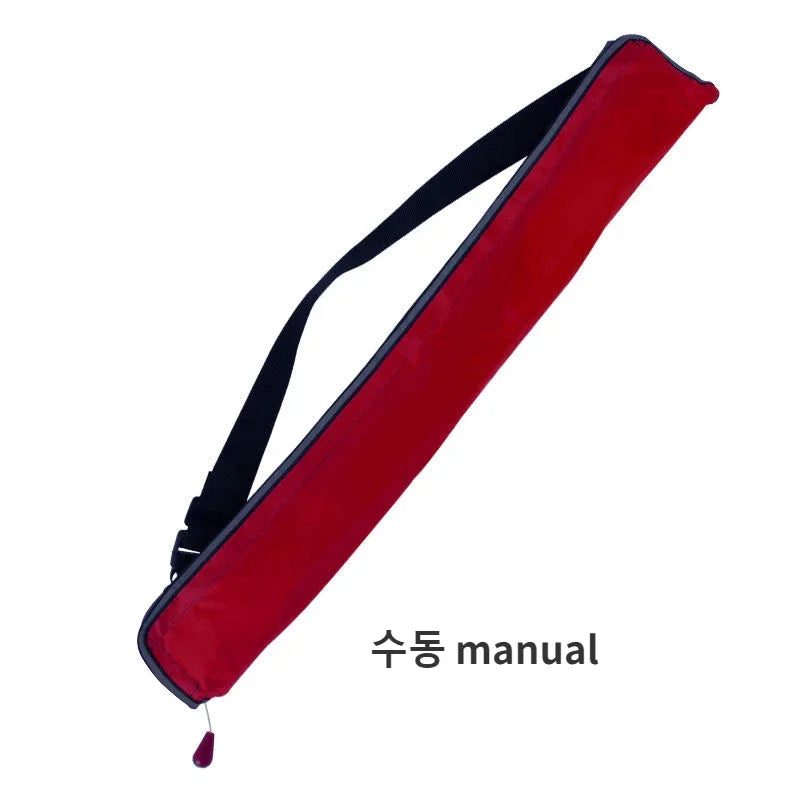 Adult Portable Professional Fishing Vest Manual Automatic Inflatable Fishing Life Jacket Large Buoyancy Life Waist Belt