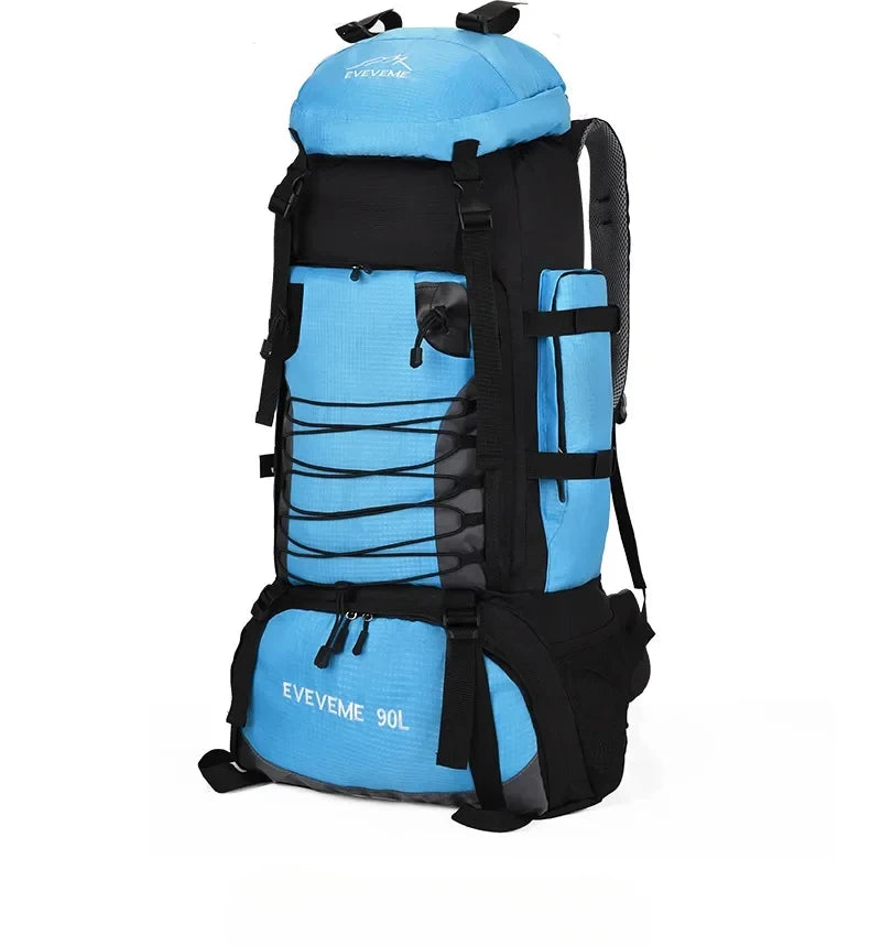 90L Large Capacity Travel Backpack Men Women Camping Hiking Climbing Mountaineering Bags Outdoor Sports Shoulder Rucksack