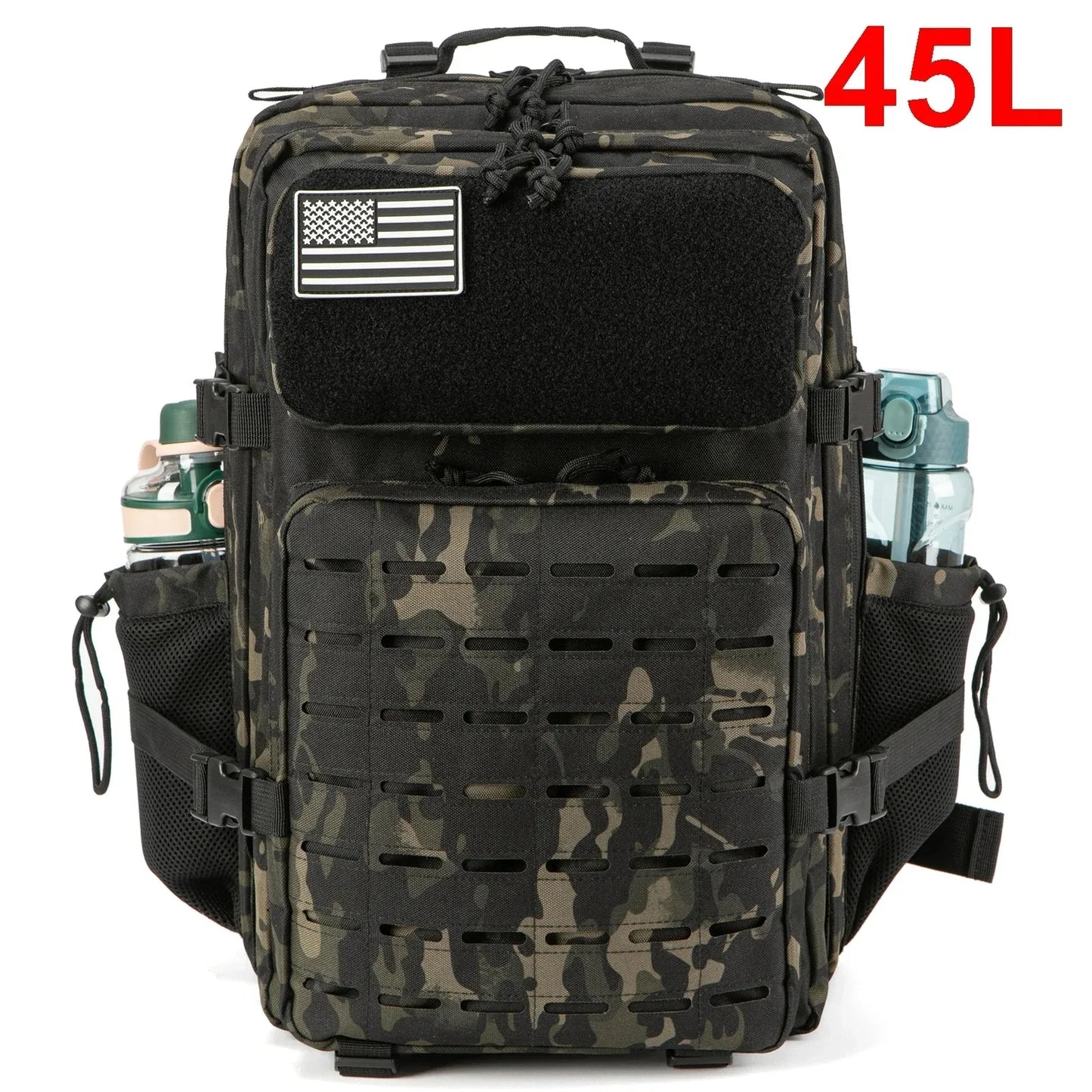 Summer Outdoor Hiking, Camping Picnic Large-capacity Camouflage Backpack 25/45 Liters Multi-functional Waterproof Backpack