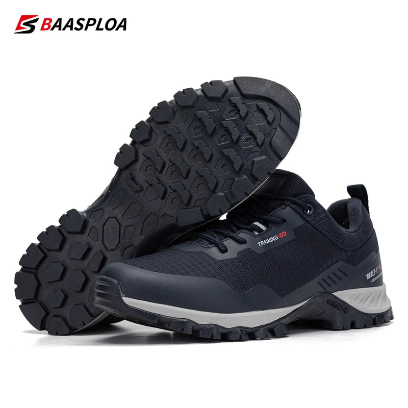 Men's Waterproof Hiking Shoes- Anti-Skid Outdoor Travel Sneakers Comfortable Sport