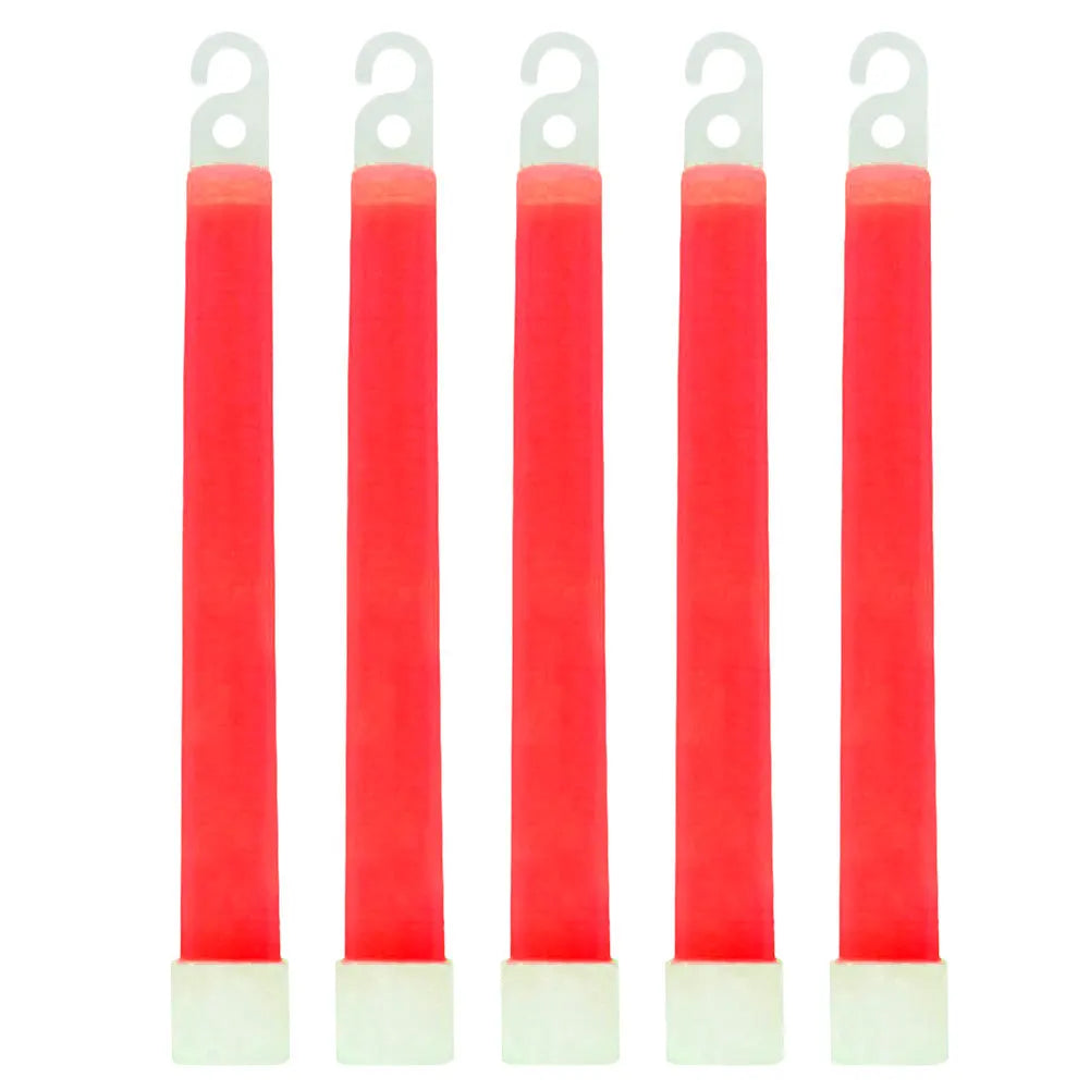 1/5pcs 6 Inch Survival Glowing Light Sticks Walking Hiking Camping SOS Gear Outdoor Sports Events Concert Lamp Stick
