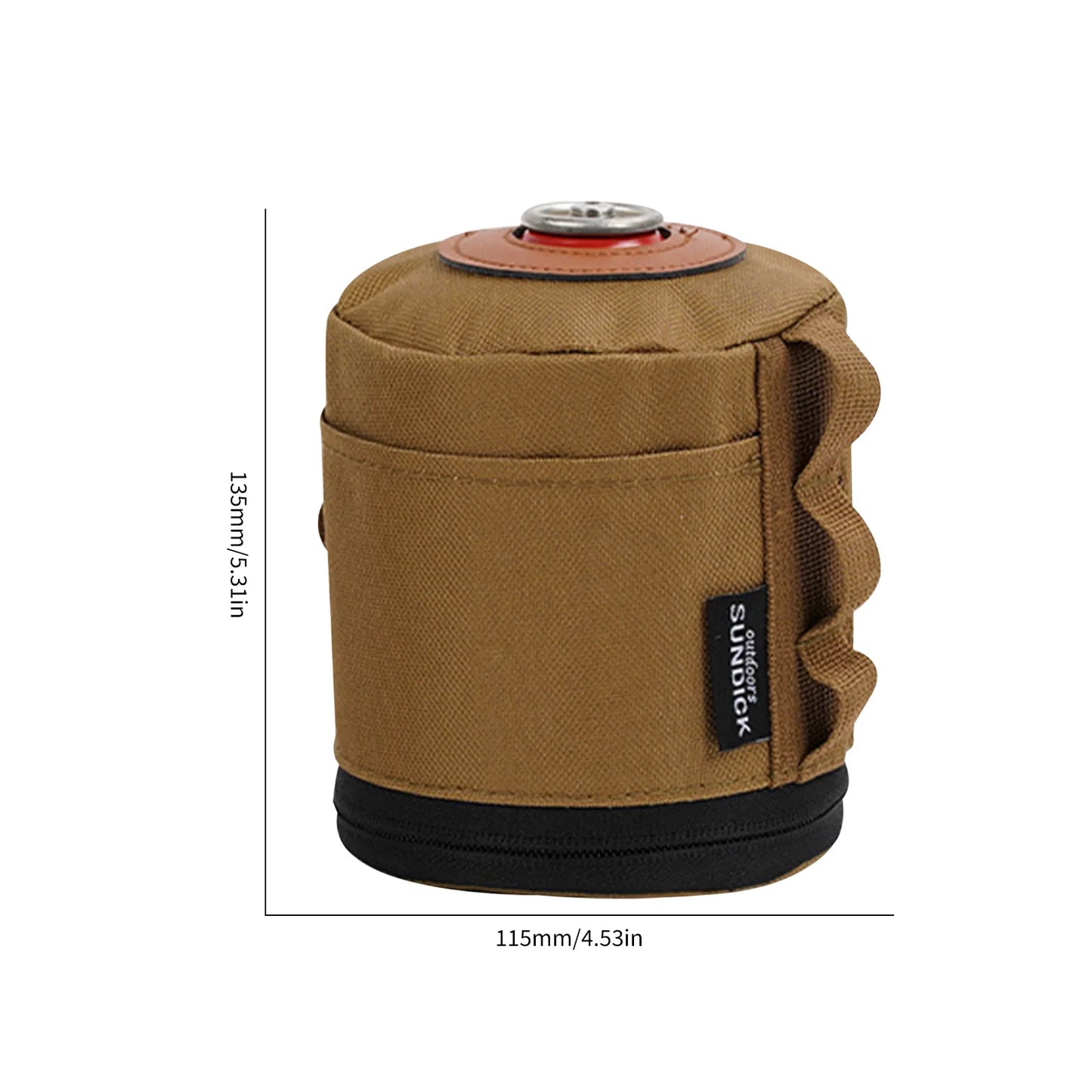 Camping Gas Can Protective Cover Cotton Linen Outdoor Gas Tank Case Anti-Fall Fuel Cylinder Storage Bag Air Bottle Wrap Sleeve