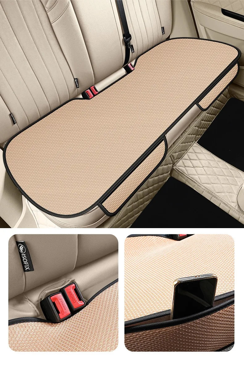 Summer Cool Car Seat Cover Cool Breathable Fabric Car Front Seat Cushion/Rear Seat Cushion/Three -piece