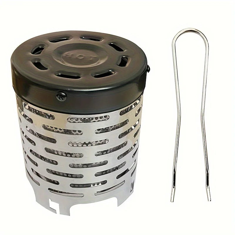 Stainless Steel Heating Cover Outdoor Camping Heating Stove Infrared Heater Camping Baking Stove Cassette Baking Stove