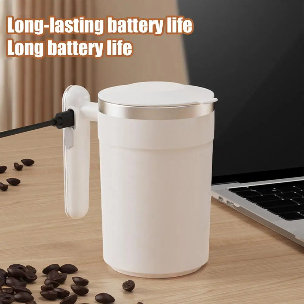 Automatic Stirring Cup Rechargeable Magnetic Mixer Electric Portable Coffee Mug Intelligent Coffee Mug Stainless Steel Coffee Mu