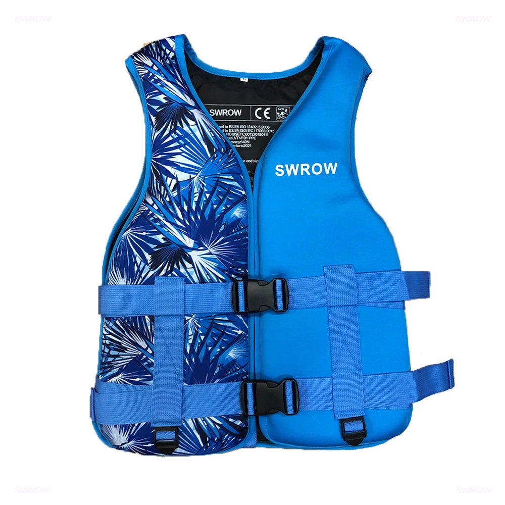 New Life Jacket Neoprene Safety Life Vest Water Sports Fishing Kayaking Boating Swimming Drifting Safety Vest for Adult Children