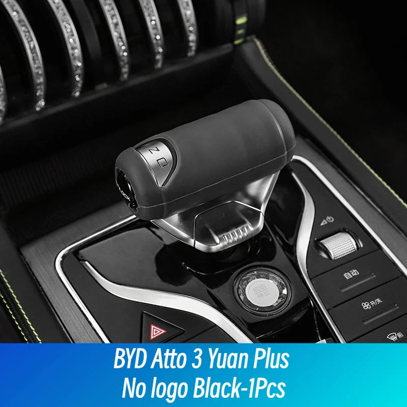 BYD Atto 3 Yuan Plus Car Gear Knob Protective Cover Silica Gel Auto Accessories for BYD Atto3 ATTO 3 2022 2023 2024