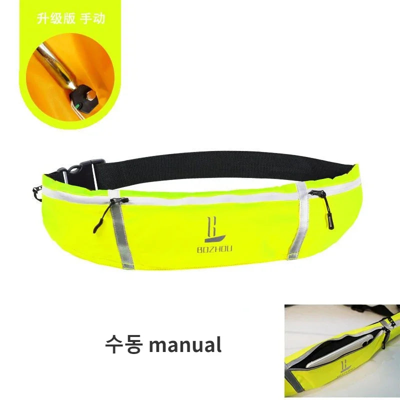 Adult Portable Professional Fishing Vest Manual Automatic Inflatable Fishing Life Jacket Large Buoyancy Life Waist Belt
