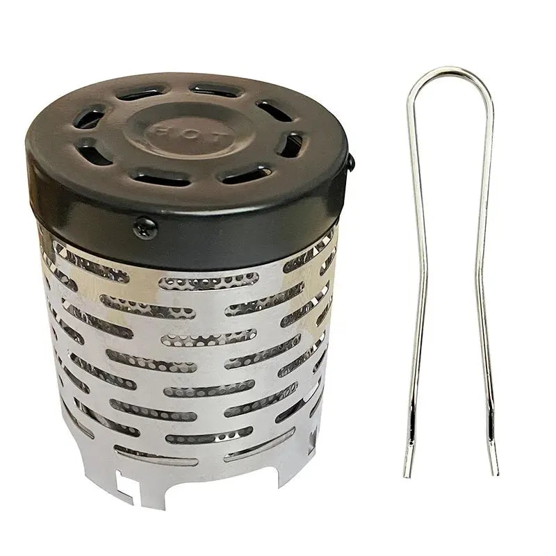 Stainless Steel Heating Cover Outdoor Camping Heating Stove Infrared Heater Camping Baking Stove Cassette Baking Stove