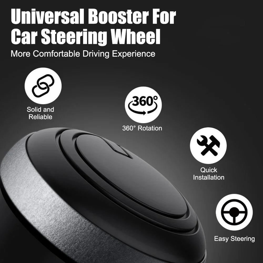 Universal Car Steering Wheel Booster Ball Labor Saving Turning Spinner Knob Bearing Power Handle Holder Automotive Accessories