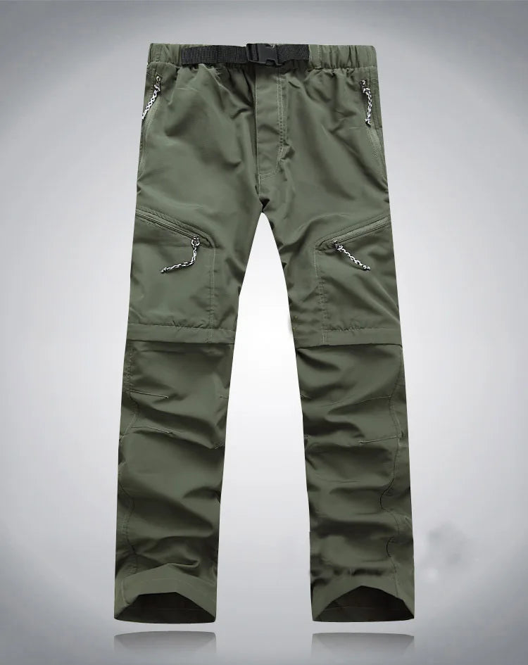 Quick Dry Waterproof Detachable Shorts Cargo Trousers for Men and Women