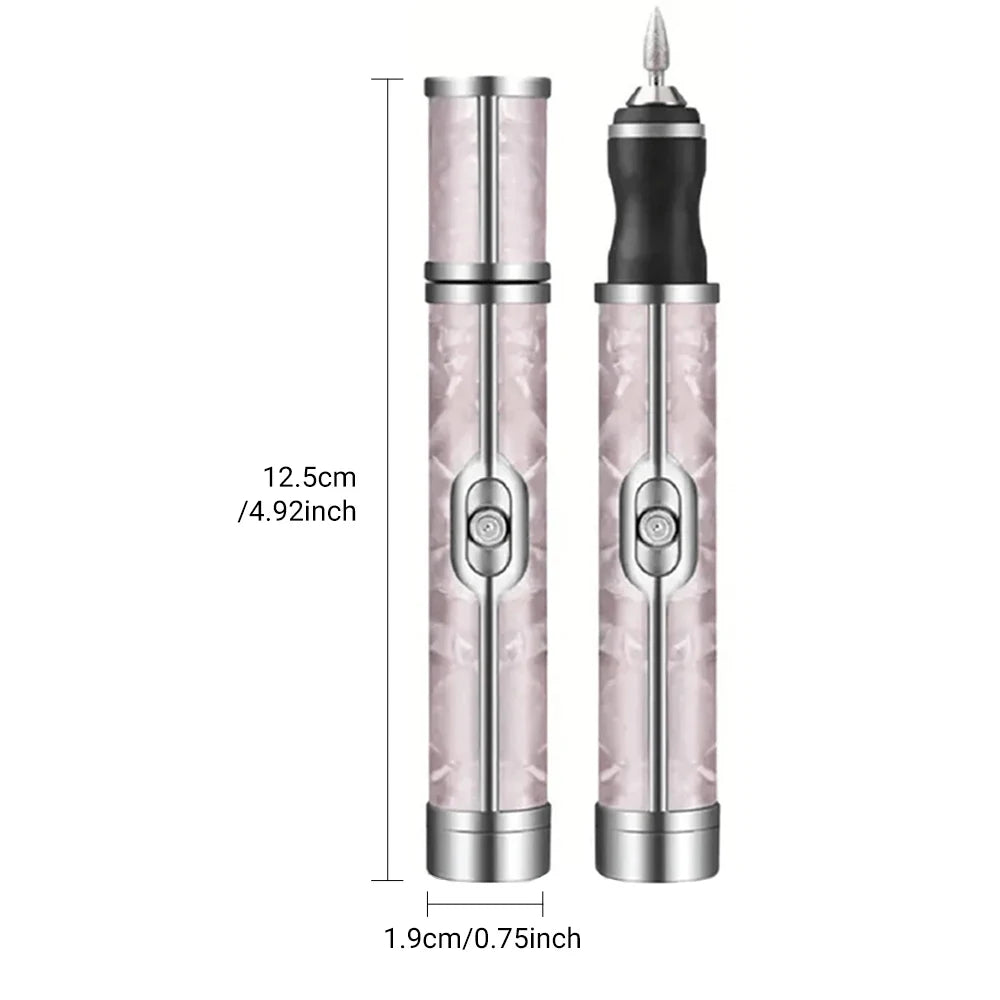 LINMANDA Many sets Electric Nail File Portable Manicure Pedicure Polishing Grinding Peeling Nail Drill for Fingernail Toenail