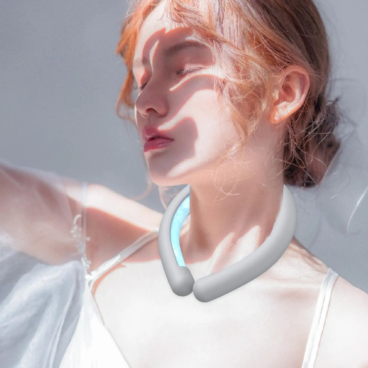 Wearable ice neck wrap summer heatstroke prevention Outdoor sports cooling tube Reusable Cold gel Neck cooler for hiking running