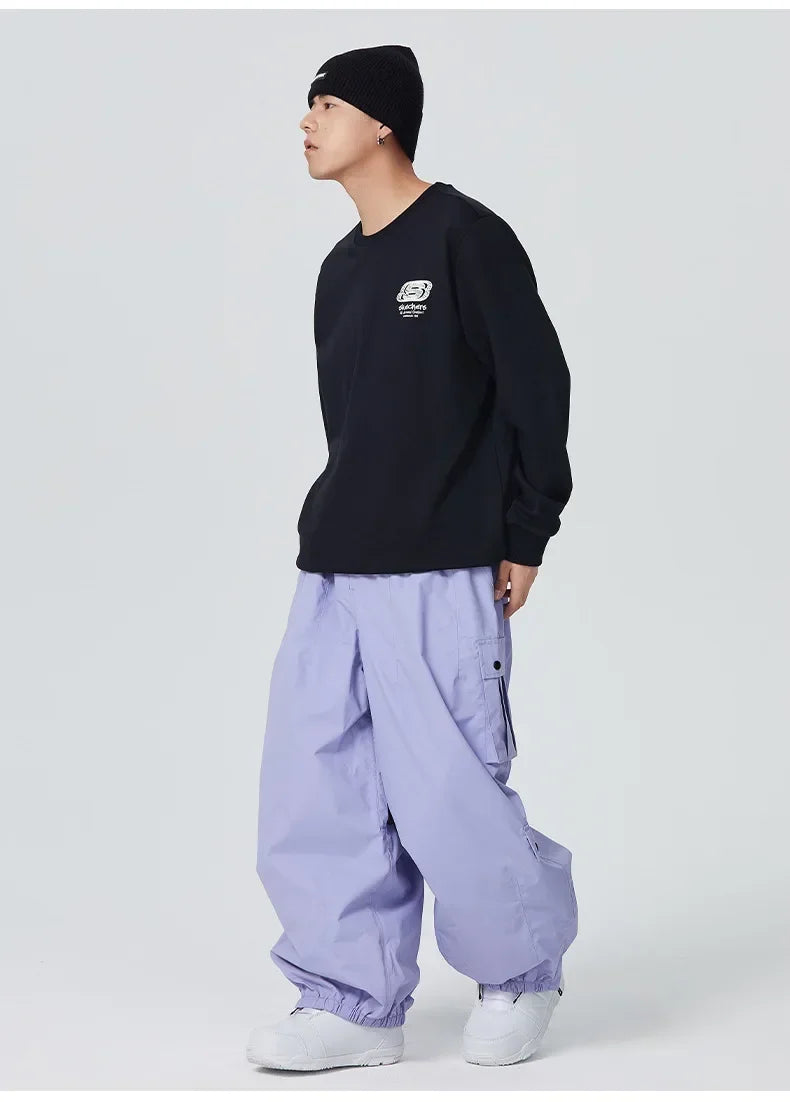 Baggy Snowboard Pants by Mioigee – Thermal, Loose-Fit Ski Pants for Men & Wome