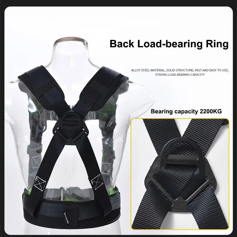 High-altitude Work Safety Belt Rope Set Outdoor Rock Climbing Electrician Construction Safety Harness Protective Equipment